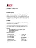 Moisture Eliminators - Barclay Engineering