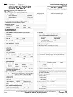 IMM 0008e Generic: Application for Permanent Residence …