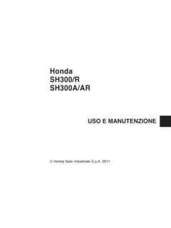 Honda SH300/R SH300A/AR - hondaitalia.com