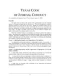 Texas Code of Judicial Conduct - txcourts.gov