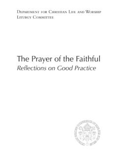 Reflections on Good Practice - Liturgy Office