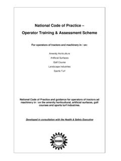 National Code of Practice - Operator Training &amp; Assessment ...