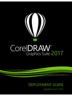 CorelDRAW Graphics Suite 2017 Deployment Guide