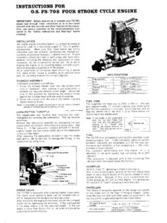Engine User's Manual - Hobbico