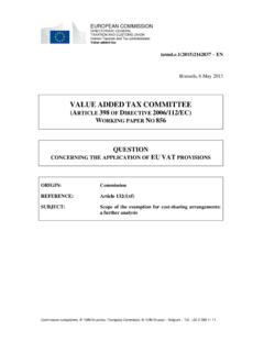 VALUE ADDED TAX COMMITTEE (ARTICLE 398 OF …