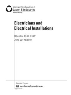 Chapter 19.28 RCW for Electricians and Electrical ...