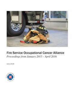 Fire Service Occupational Cancer Alliance - …