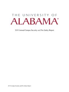 Master Campus Security Report 2017 - University of Alabama