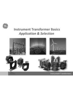 Instrument Transformer Basics Application &amp; Selection