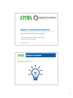 Session 4: Operational Excellence - FMA