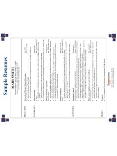 Sample Resumes - The Career Center at Illinois