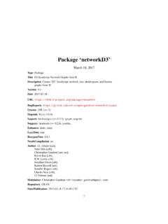 Package ‘networkD3’ - The Comprehensive R Archive Network