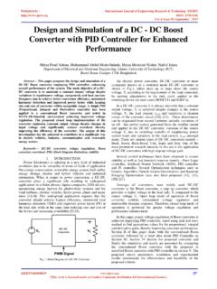 Design and Simulation of a DC - DC Boost Converter with ...