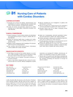 31 Nursing Care of Patients with Cardiac Disorders - Pearson