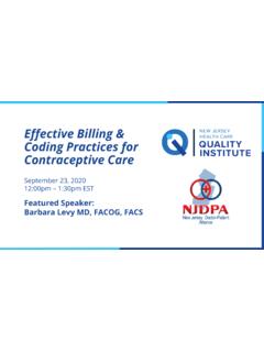 Effective Billing &amp; Coding Practices for Contraceptive Care