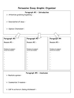 Persuasive Essay Graphic Organizer - mtnbrook.k12.al.us