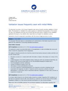 Validation issues frequently seen with initial MAAs