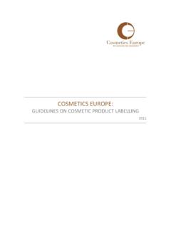 Guidelines on Cosmetic Product Labelling - Cosmetics Europe