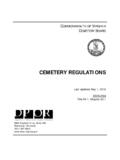CEMETERY REGULATIONS - Virginia Department of …