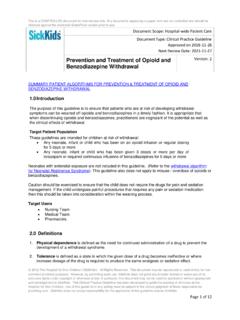 Prevention and Treatment of Opioid and Benzodiazepine ...