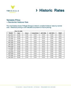 Historic Rates - TriEagle Energy - Home Page