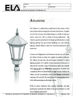 Environmental Lighting for Architecture, Inc. Atlantis