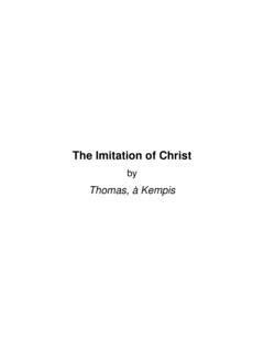 The Imitation of Christ - Documenta Catholica Omnia