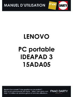 LENOVO PC portable IDEAPAD 3 15ADA05 - fc.darty.com