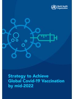 Strategy to Achieve Global Covid-19 Vaccination by mid-2022