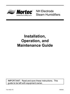 Installation, Operation, and Maintenance Guide