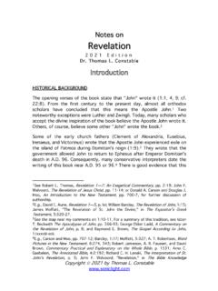 Notes on Revelation - Plano Bible Chapel