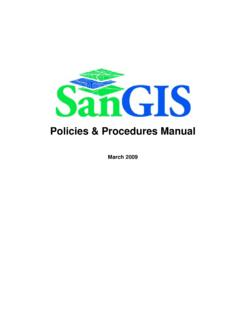 Policies &amp; Procedures Manual - SanGIS