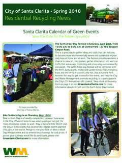 City of Santa Clarita • Spring 2018 Residential Recycling News