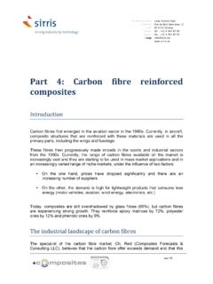 Part 4:! Carbon fibre reinforced composites!