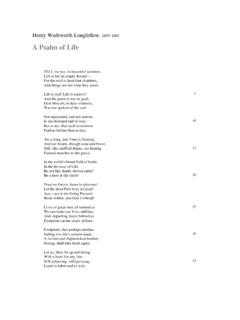 A Psalm of Life - Columbia University