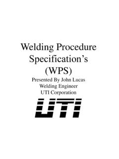 Welding Procedure - Ohio Gas Association