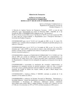 AG&#202;NCIA NACIONAL DE TRANSPORTES TERRESTRES