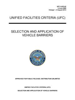 UNIFIED FACILITIES CRITERIA (UFC) SELECTION AND ...