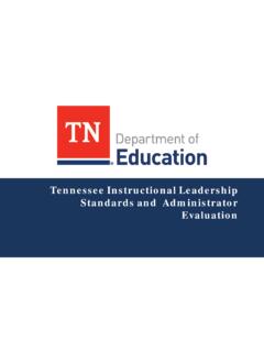 Tennessee Instructional Leadership Standards and ...