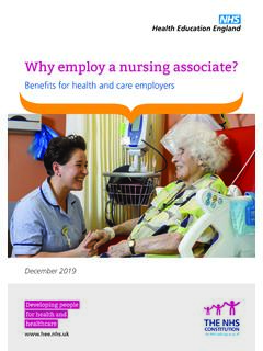 Why Employ a Nursing Associate - Health Education England
