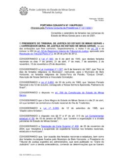 PORTARIA CONJUNTA N&#186; 1196/PR/2021 PRESIDENTE DO …