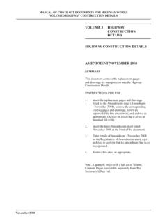 MCHW VOLUME 3 SECTION 1 - Standards for Highways