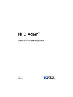 NI DIAdem - Data Acquisition and Visualization - …