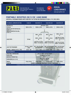 PORTABLE RESISTIVE 28,5 V DC LOAD BANK - …