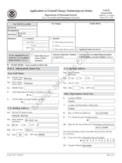 Sample Form I-539, Application to Extend / Change ...