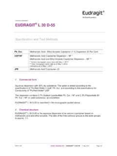Technical Information EUDRAGIT L 30 D-55 - Stobec