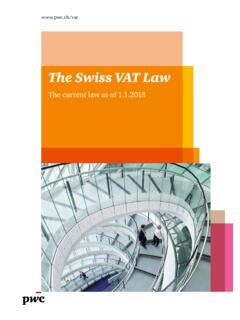 The Swiss VAT Law - PwC