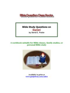 Bible Study Questions on Daniel