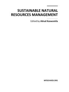 SUSTAINABLE NATURAL RESOURCES MANAGEMENT