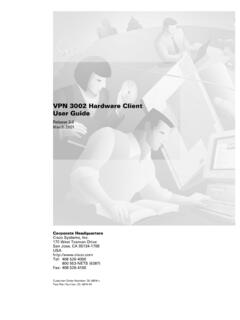 VPN 3002 Hardware Client User Guide - docstore.mik.ua